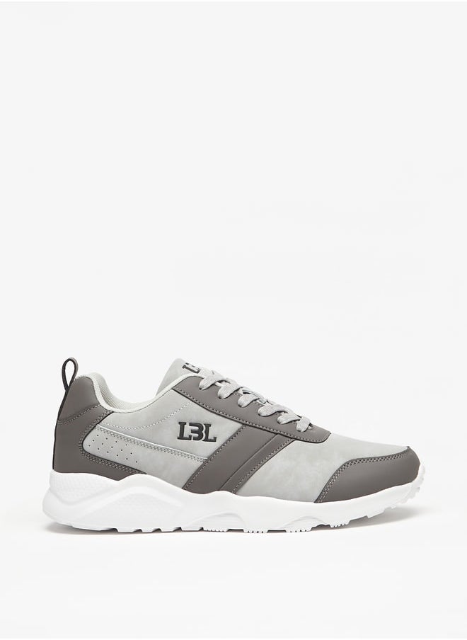 LBL by Shoexpress Men's Panelled Sneakers with Lace-Up Closure  - Image 1