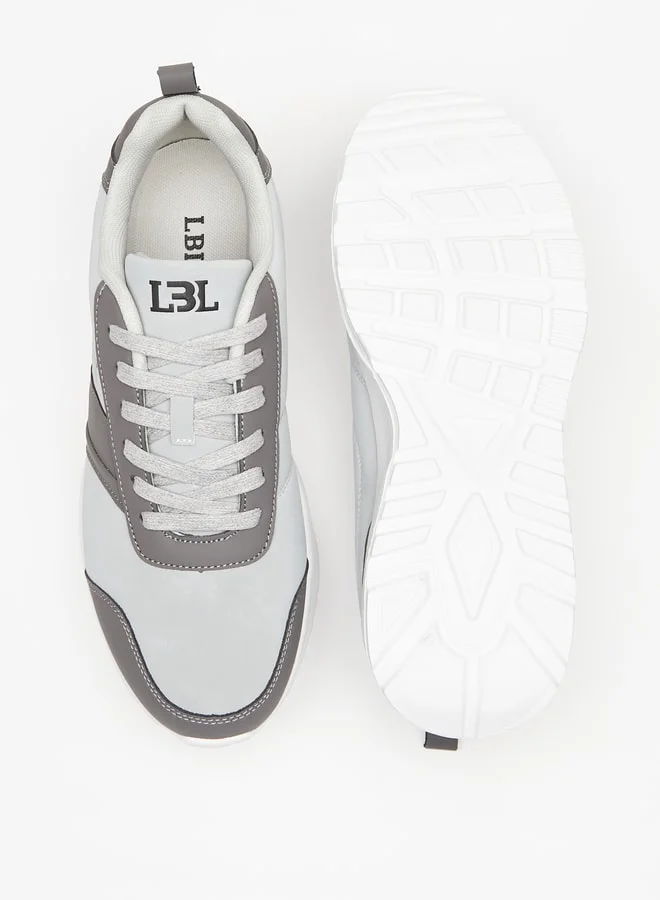 LBL by Shoexpress Men's Panelled Sneakers with Lace-Up Closure