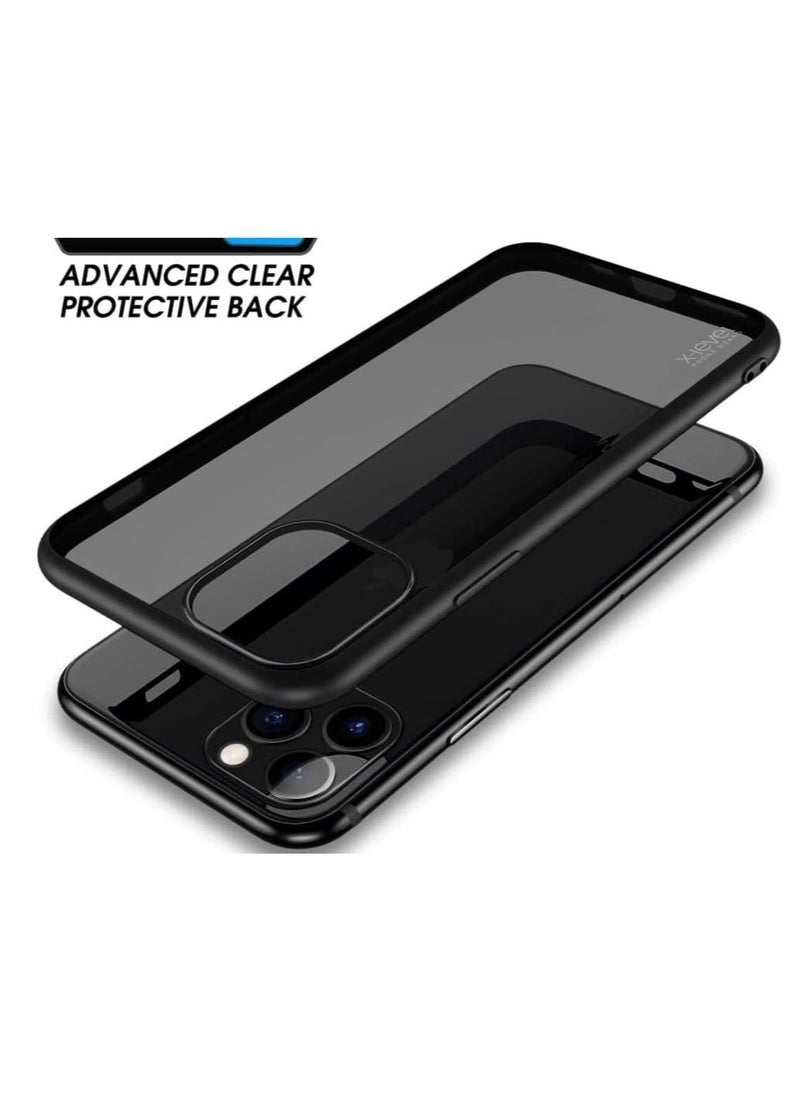 Magic Mask - Magic Mask Q Series Clear Case Compatible Case Shockproof Hard PC +Soft Silicone Transparent Protective Slim Hard Back Cover with Silicone Frame for (Black, iphone 13 Pro max ) - Image 1