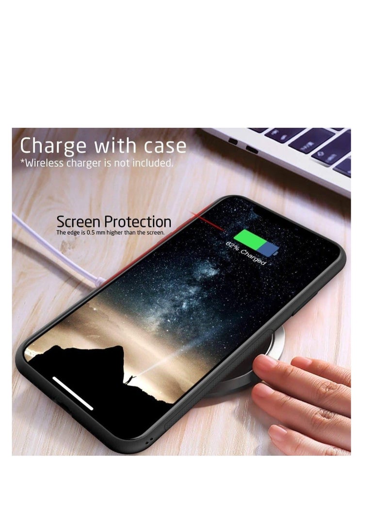 Magic Mask - Magic Mask Q Series Clear Case Compatible Case Shockproof Hard PC +Soft Silicone Transparent Protective Slim Hard Back Cover with Silicone Frame for (Black, iphone 13 Pro max ) - Image 1