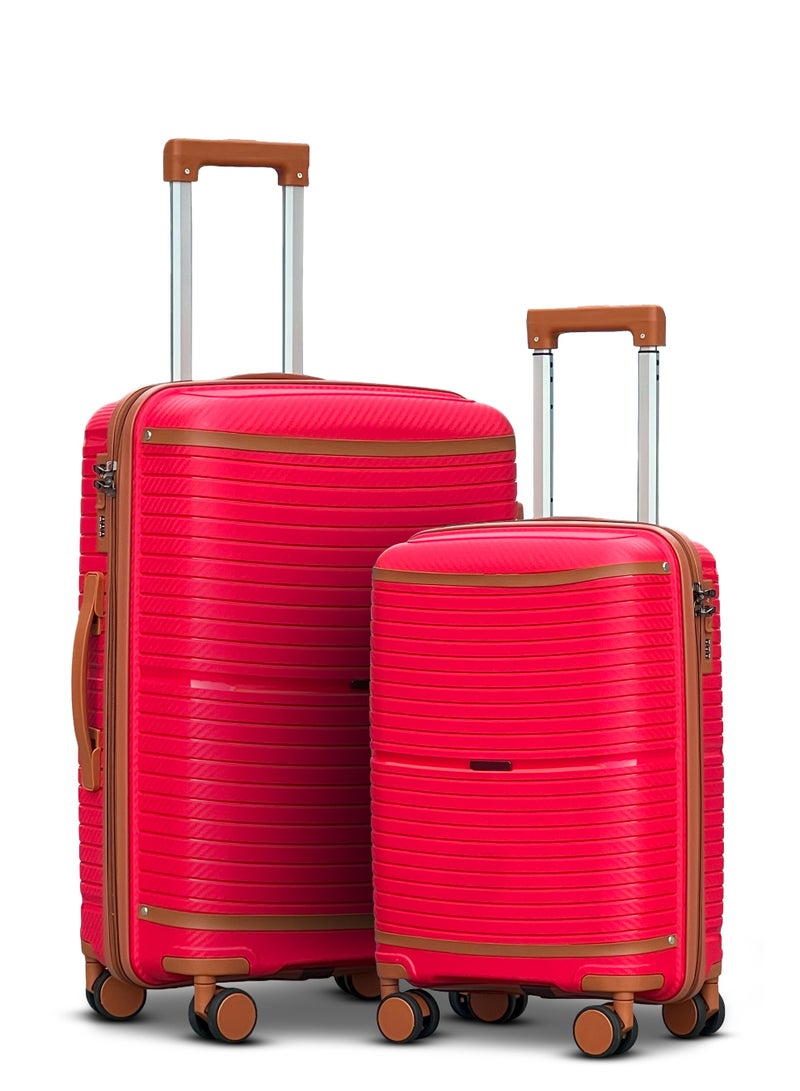 ZAAPPY Hard Shell 2PCS SET (20/24 Inch) Unbreakable Luggage Lightweight, Secured Lock - Image 1