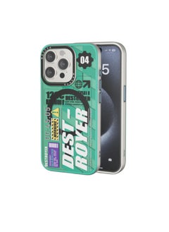 Mezone Mezone Destroyer iPhone 15 Pro MagSafe Case, Shockproof & Reinforced Corners With Airguard, Strong Magnetic Lock, Anti-Yellowing & Detachable Metal Button, Green  - Image 1