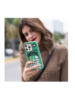 Mezone Mezone Destroyer iPhone 15 Pro MagSafe Case, Shockproof & Reinforced Corners With Airguard, Strong Magnetic Lock, Anti-Yellowing & Detachable Metal Button, Green  - Image 5