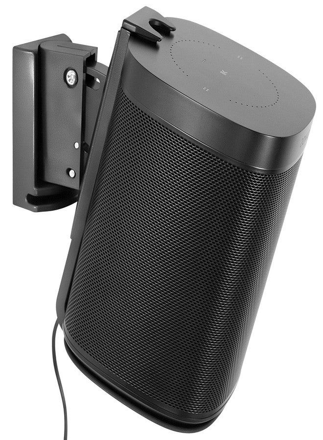 Mount-It! Adjustable Speaker Wall Mount for SONOS One, One SL and Play:1 - Black - Image 1
