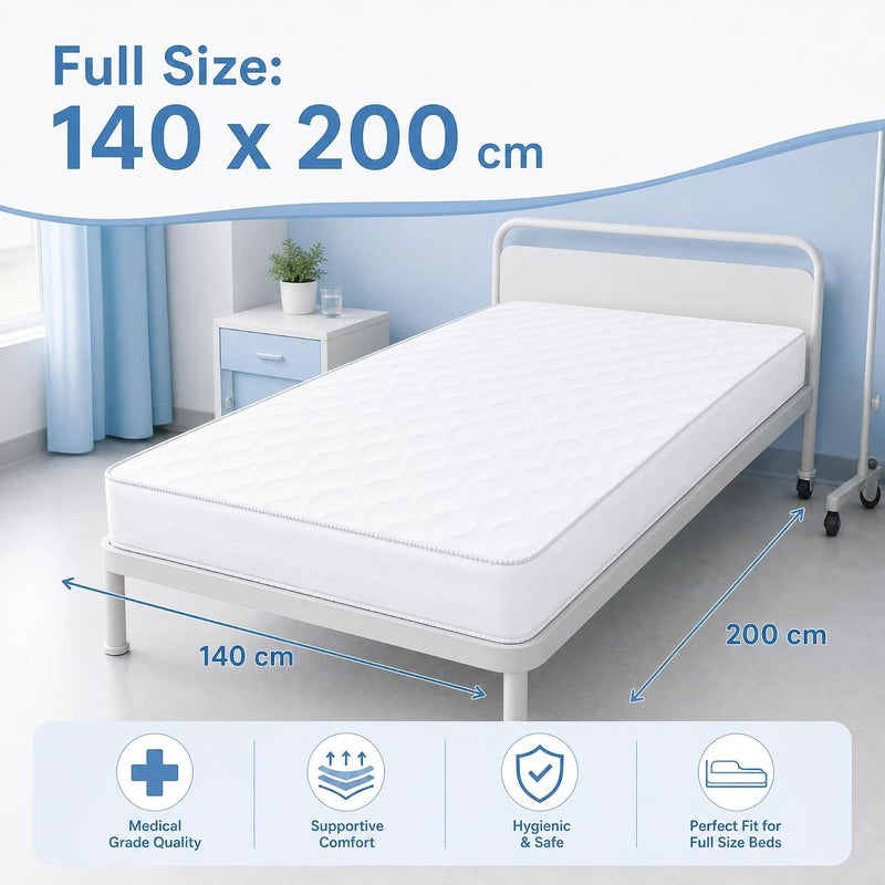 Medical Orthopedic Mattress for Back Pain Relief & Spinal Support - Pressure Relieving High-Density Foam Bed - Breathable & Hypoallergenic (Full 140x200cm) - Image 2