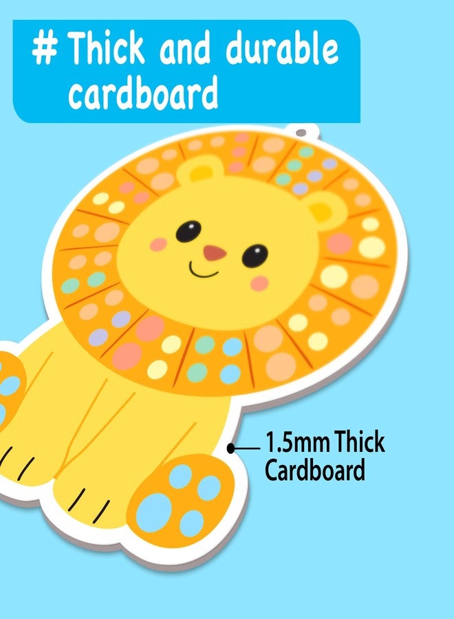 EZCRA Paint by Sticker Kit for Kids - Animal Friends, 500+ Gem Stickers - Image 5