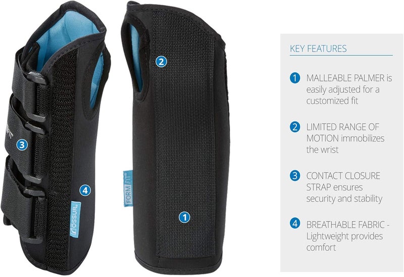 Ossur Formfit Wrist Brace for Treatment of Tendonitis Carpel Tunnel Post Cast Healing and Soft Tissue Injuries  Wrist Immobilization Breathable Material Custom Fit  8 Version Right Small - Image 2