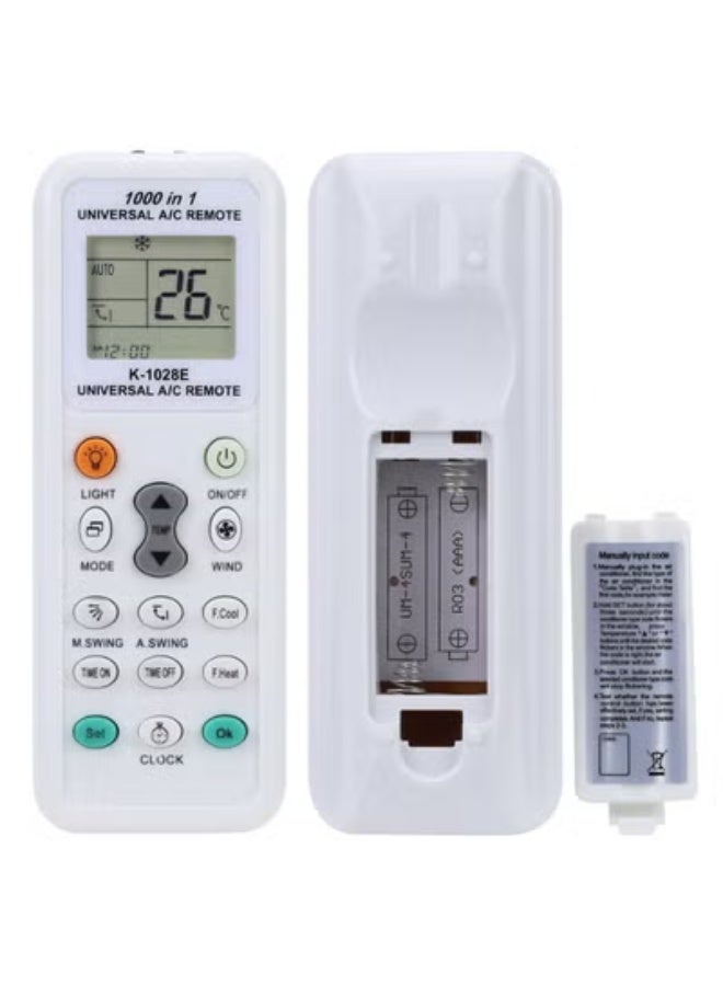 Chabeia Universal K-1028E Universal Air Conditioner LCD A/C Remote Control For L Panasonic Sharp Samsung Fujitsu Haier Hemilton Hicon - Image 3