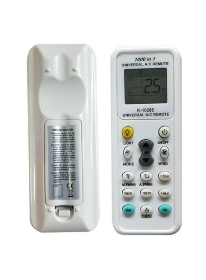 Chabeia Universal K-1028E Universal Air Conditioner LCD A/C Remote Control For L Panasonic Sharp Samsung Fujitsu Haier Hemilton Hicon - Image 5