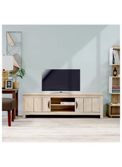 DANUBE HOME Anton TV Cabinet For Up To 55 Inches TV Entertainment Modern Design Wall Unit Furniture Wooden TV Stand For Living Room Bedroom TV Rack L152xW40xH46 cm Sonoma Oak  - Image 1