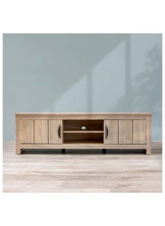 DANUBE HOME Anton TV Cabinet For Up To 55 Inches TV Entertainment Modern Design Wall Unit Furniture Wooden TV Stand For Living Room Bedroom TV Rack L152xW40xH46 cm Sonoma Oak  - Image 4