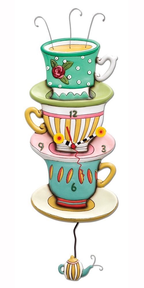 Allen Designs Spot of Tea Pendulum Clock - Image 3