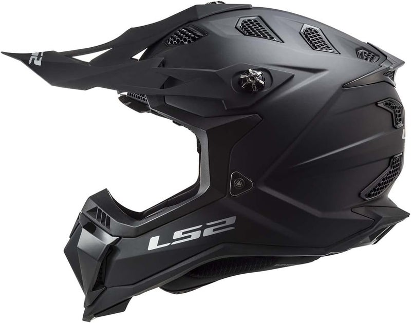 LS2 Helmets MX-Off Road Subverter Evo Helmet - Matte Black, Large - Image 3