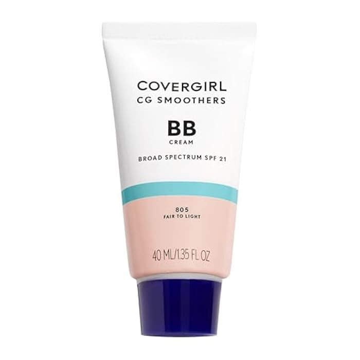 COVERGIRL Smoothers Lightweight BB Cream, Fair to Light 805, 1.35 oz (Packaging May Vary) Lightweight Hydrating 10-In-1 Skin Enhancer with SPF 21 UV Protection - Image 1