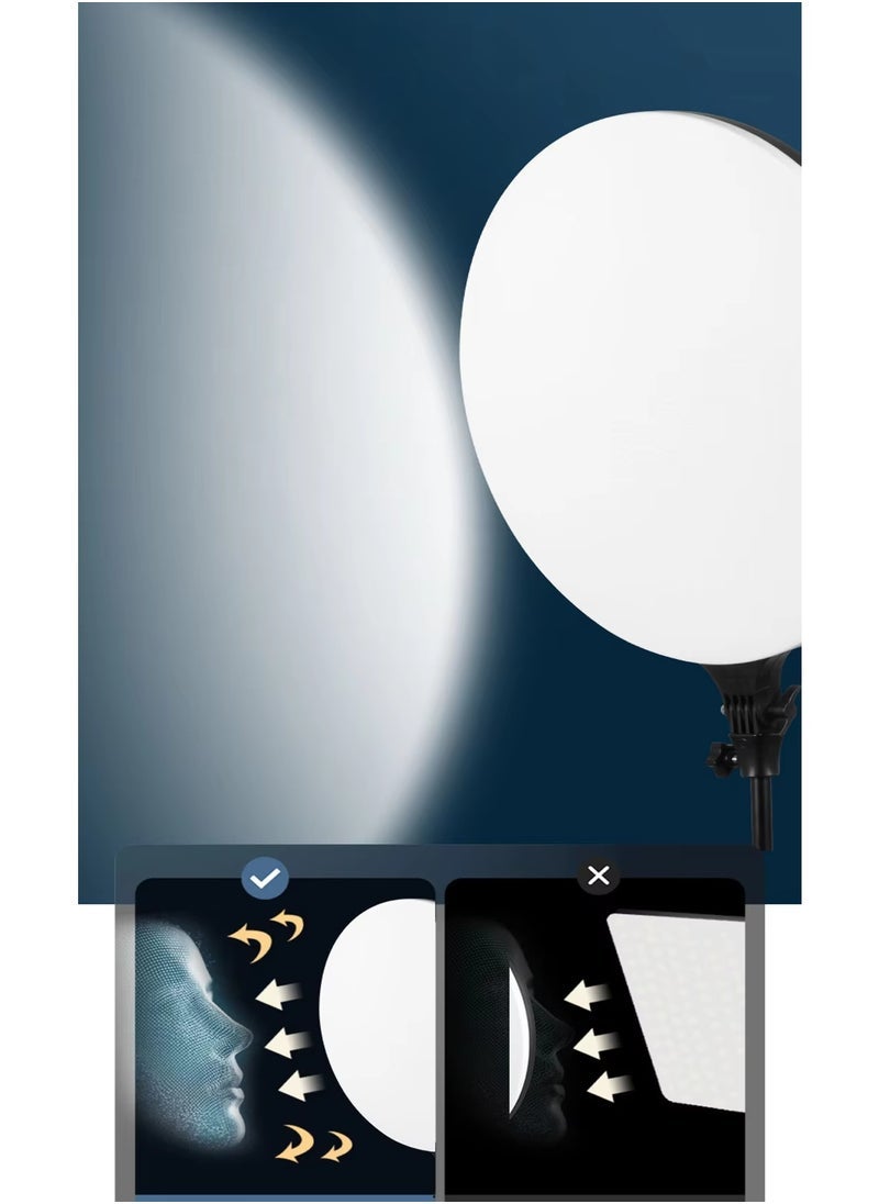 ELTRAZONE PF-45 18-Inch Circular Fill Light – 60W High Brightness Full-Screen LED Photography Light with Adjustable Color Temperature and Brightness, Ideal for Streaming, Makeup, Beauty Tutorials, Vlogging, and Professional Studio Use - Image 4