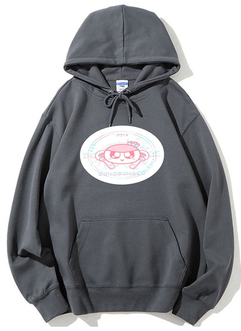 NIBEMINENT SEVENTEEN Printed Cotton Long Sleeve Hoodie 