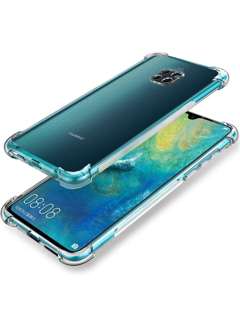 جراب شفاف مقاوم للصدمات متوافق مع Huawei Mate 20 Pro