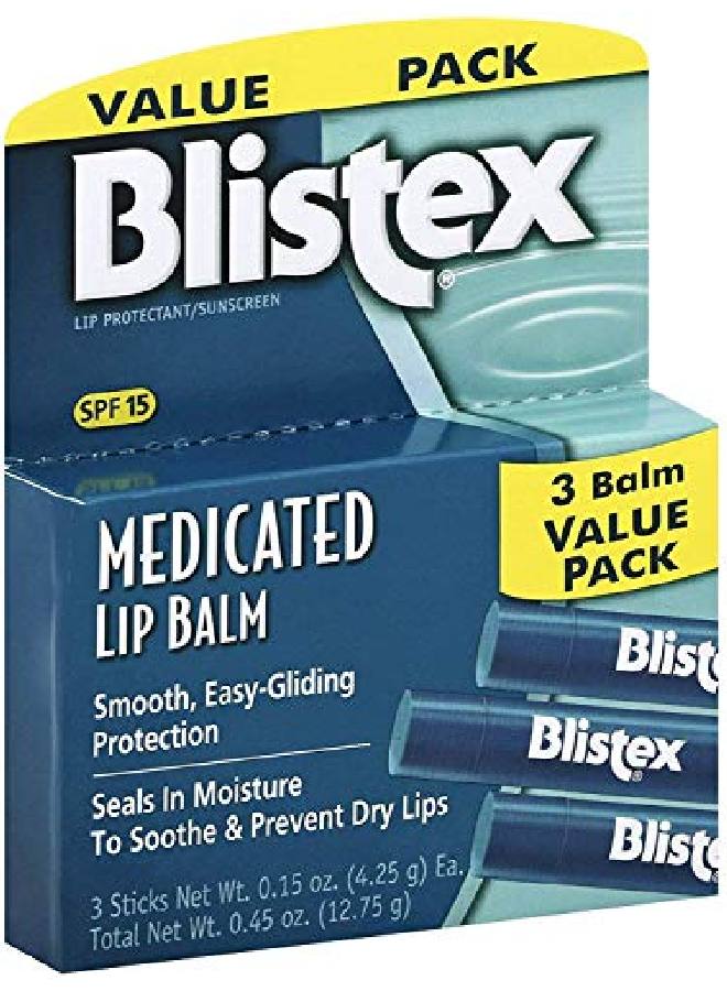 Blistex Medicated Lip Balm Spf 15 0.15 Ounce (Pack Of 6) - Image 3