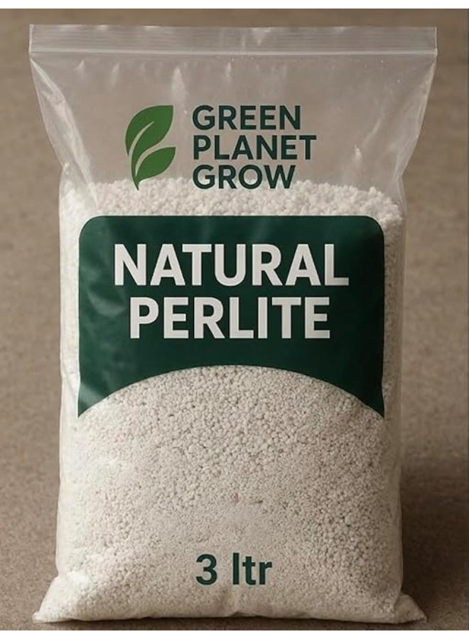 Premium Natural Perlite 100% / 3ltr Ideal For Farming, Soil Mix. Best option for outdoor and indoor farming/Made in UAE - Image 2
