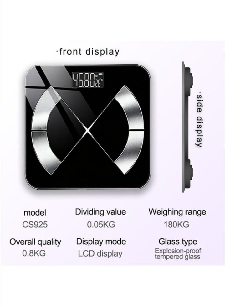 High Precision Digital Bmi Intelligent Electronic Body Weight Scale, Smart Scale Body Monitors Weight Scale,Digital Personal Scale LED Display,Weighing Machine Standard - Image 3