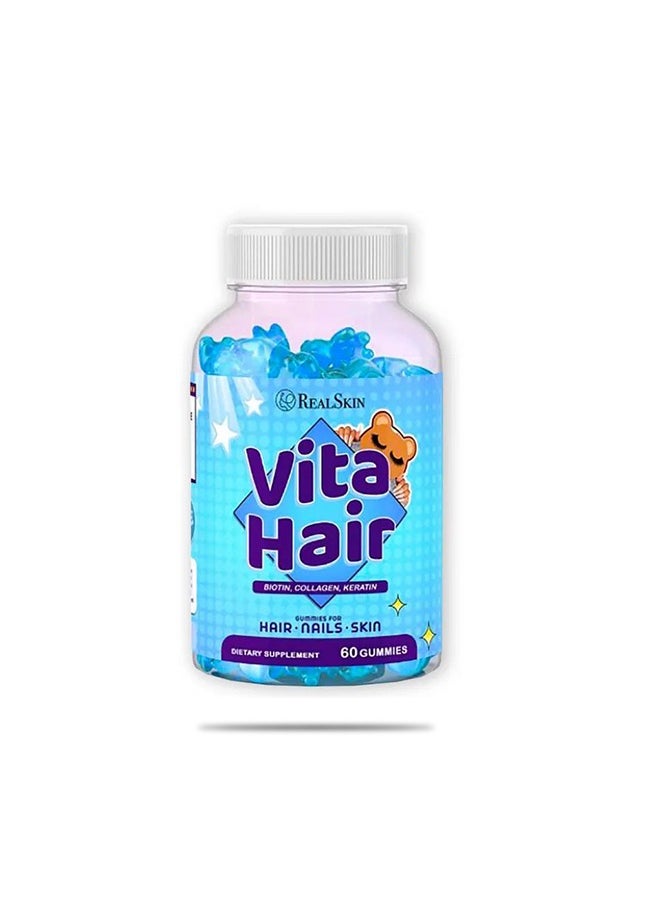 Real Skin Vita Hair Dietary Supplement 60 Gummies  - Image 1