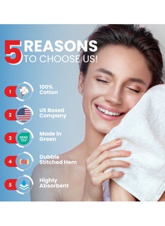 Infinitee Xclusives Infinitee Xclusives Premium Grey Washcloths Set – Pack of 4, 13 x 13 Inches (33 x 33cm) 100% Cotton Wash Cloths for Your Body and Face Towels, Kitchen Dish Towels and Rags, Baby Washcloth  - Image 2