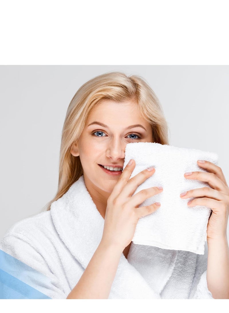 Infinitee Xclusives Infinitee Xclusives Premium Grey Washcloths Set – Pack of 4, 13 x 13 Inches (33 x 33cm) 100% Cotton Wash Cloths for Your Body and Face Towels, Kitchen Dish Towels and Rags, Baby Washcloth  - Image 4