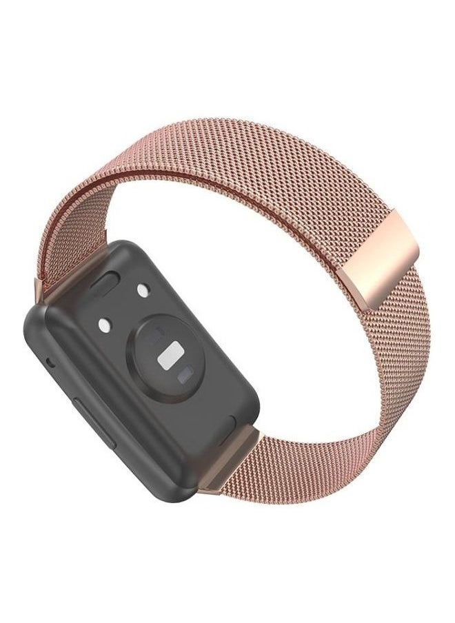 NIBEMINENT - Milanese Replacement Strap For Huawei Watch Fit Rose Gold - Image 1