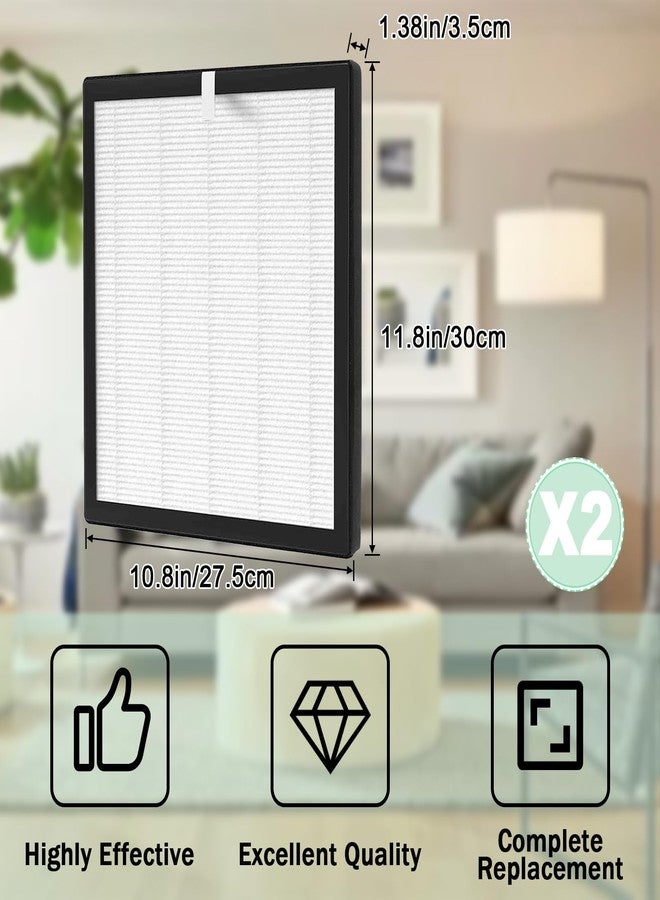 MCCKLE TZ-K2 Air Purifier Replacement Filter Compatible with ToLife TZ-K2 Air Cleaner Purifier-2 Pack - Image 2