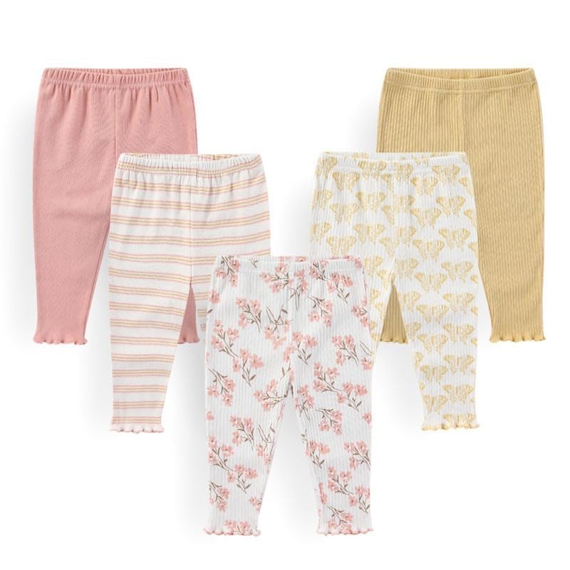 JELYLOVE Unisex Baby Boy Girl Pants Sets 10 pack Cotton Casual New born Clothes Comfort Infant Outfit - Image 3