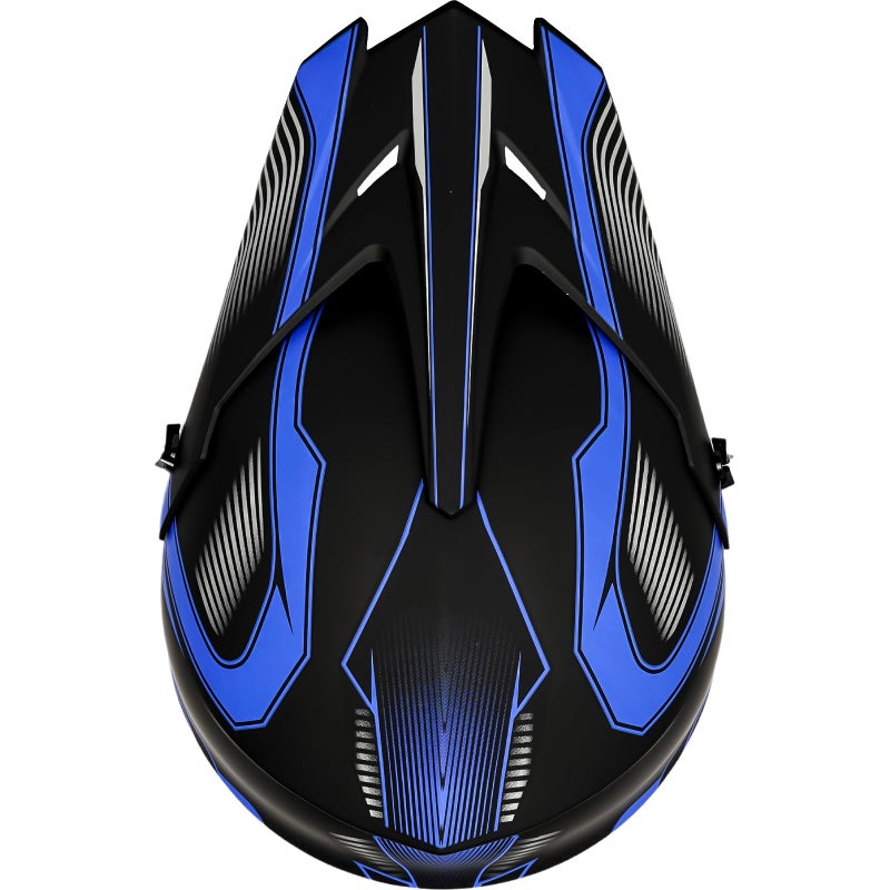 Yesmotor Youth Dirt Bike Helmet Set Includes Gloves, Goggles, Mask, Ideal Helmet for Kids 8-14, Premium Safety Gear for Dirt Bike Helmets Enthusiasts - DOT Approved (Dark Blue,M) - Image 5
