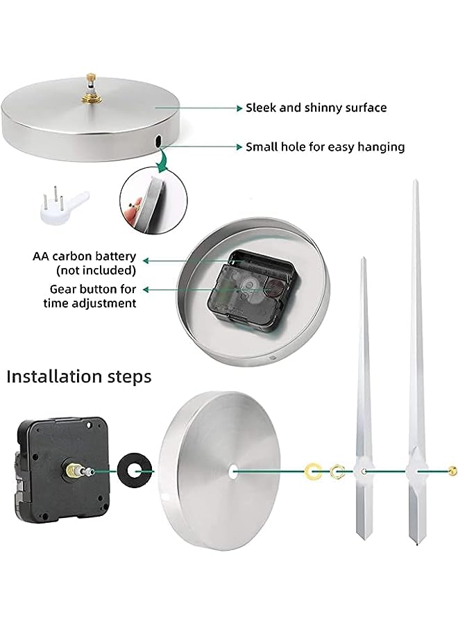 Raxoom Numbers DIY Acrylic Wall Clock - Image 3