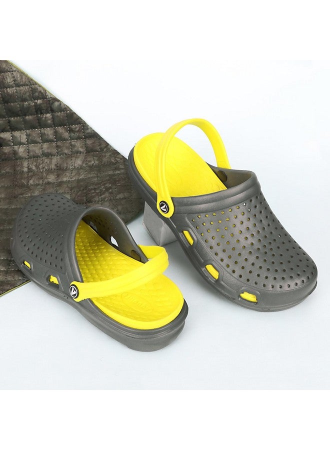 aqualite Men's 636, 1636 D Grey Green M-8 Clogs - Image 2