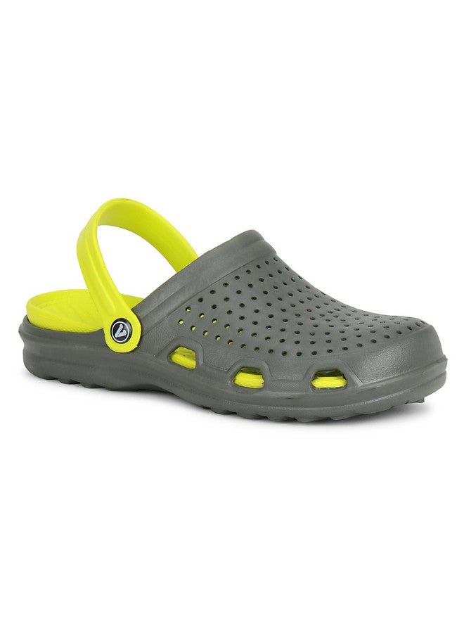 aqualite Men's 636, 1636 D Grey Green M-8 Clogs - Image 3