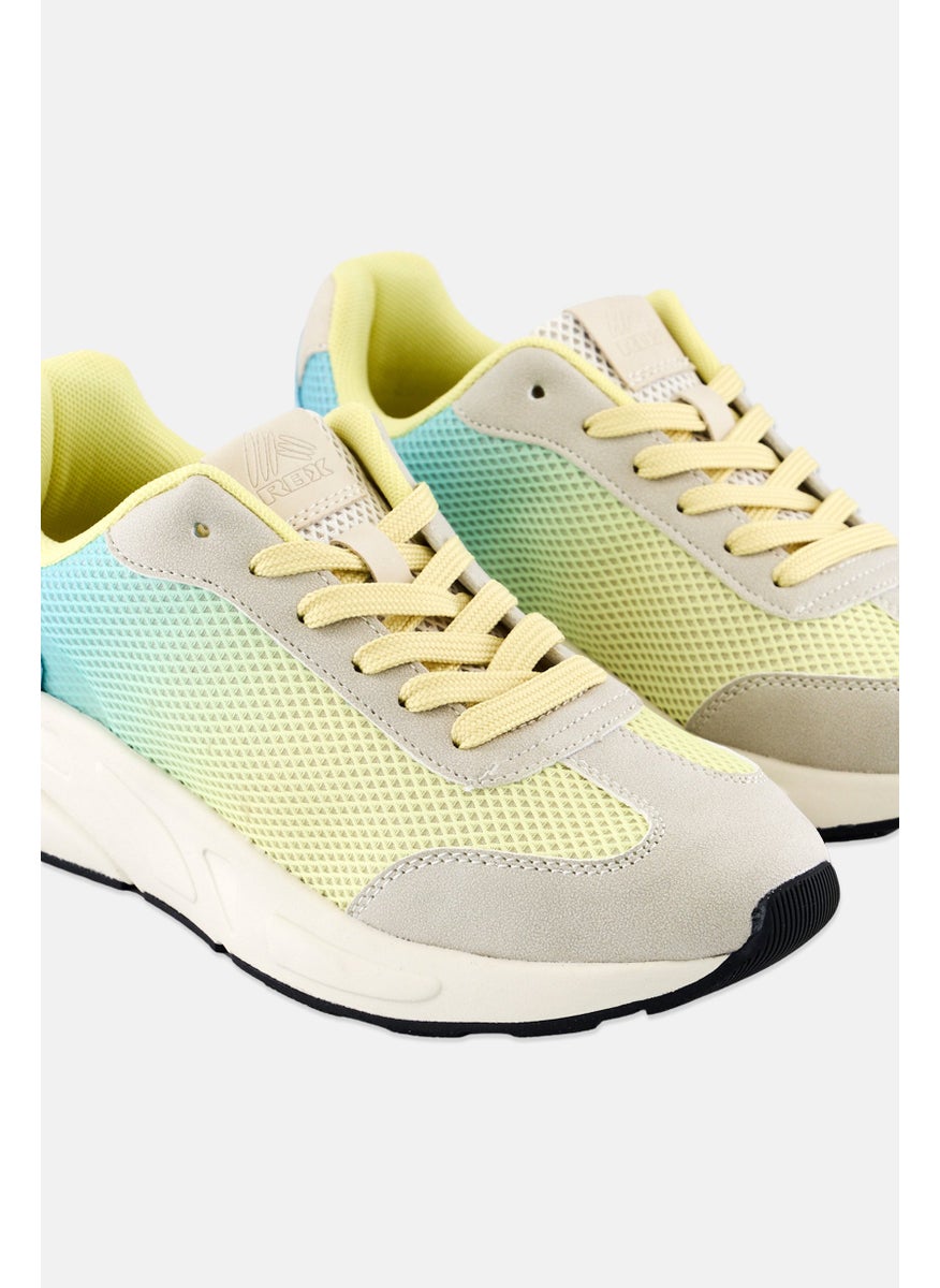 RBX Women Brand Logo Lace Up Outdoor Sneakers, Multicolor  - Image 3