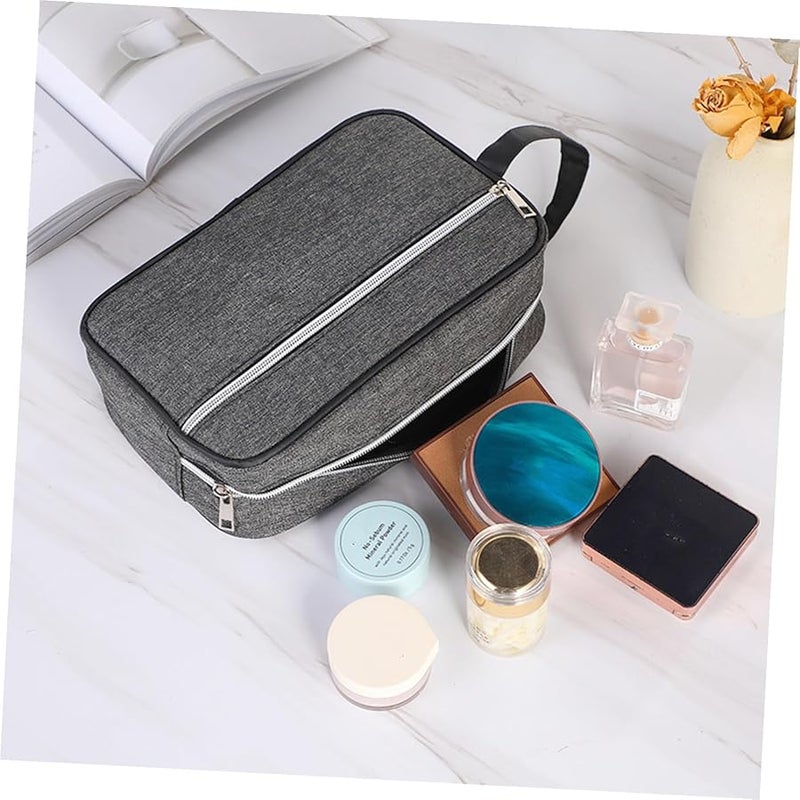 Large Capacity Travel Toiletry Bag Portable Cosmetic Organizer with Sturdy Zipper - Image 3