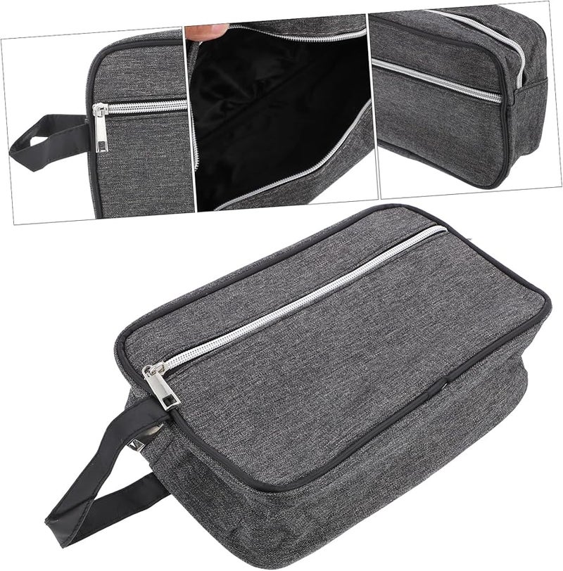 Large Capacity Travel Toiletry Bag Portable Cosmetic Organizer with Sturdy Zipper - Image 5