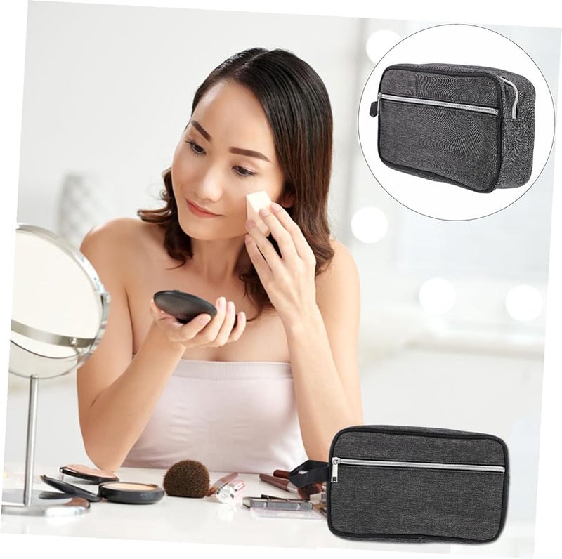 Large Capacity Travel Toiletry Bag Portable Cosmetic Organizer with Sturdy Zipper - Image 4