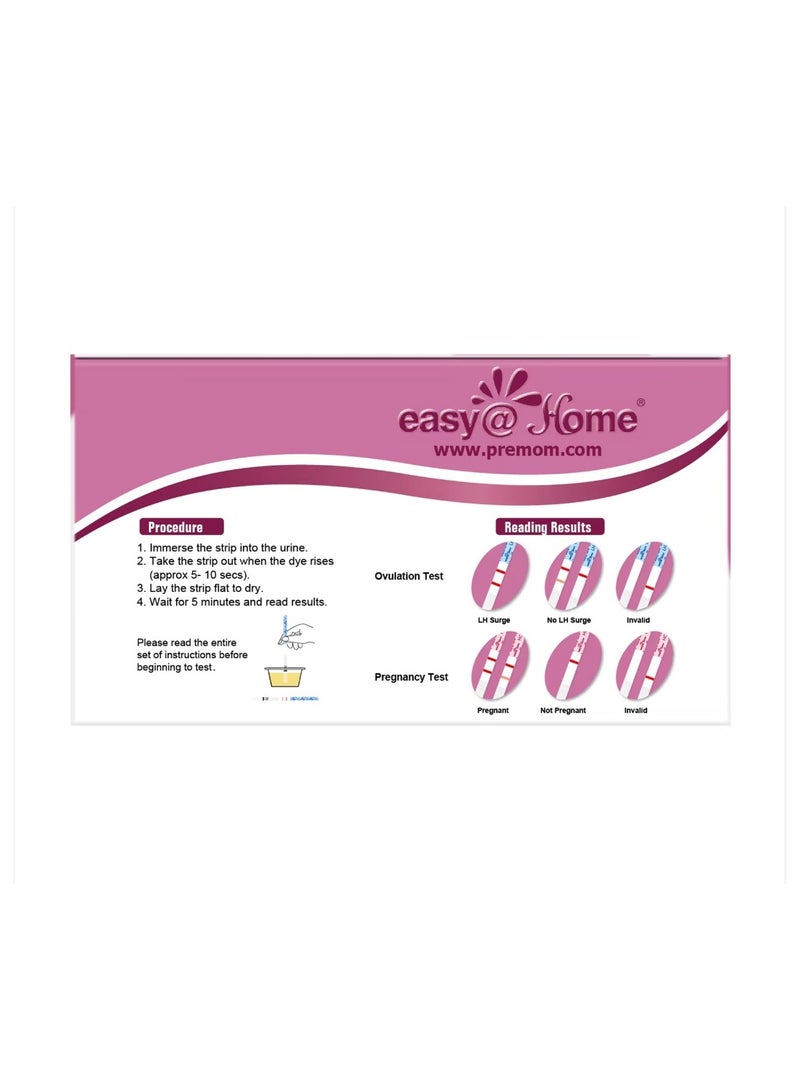 Ovulation Test Kit 50 LH Tests 20 HCG Tests
