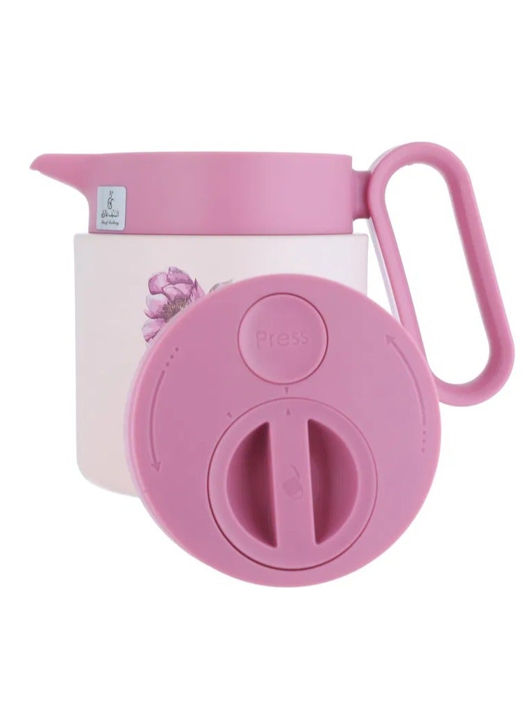 Alsaif Gallery Timeless Rania Thermos, 1.2 liters, steel inner case, steel outer case - pink - Image 3