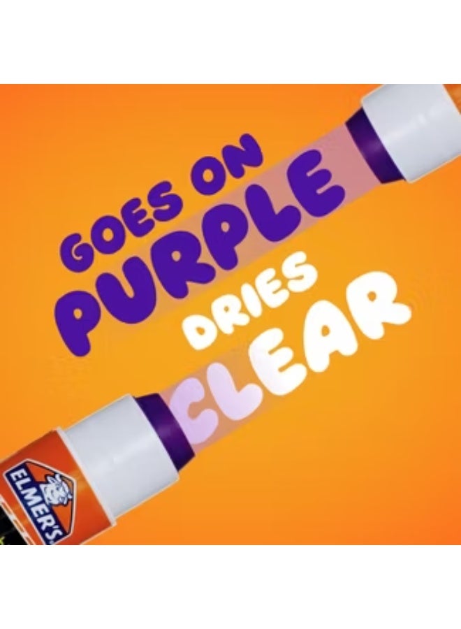 Elmer's Disappearing Purple School Glue Sticks, Washable and Non-Toxic, 6 Grams, Pack of 12 - Ideal for School and Craft Projects - Image 2