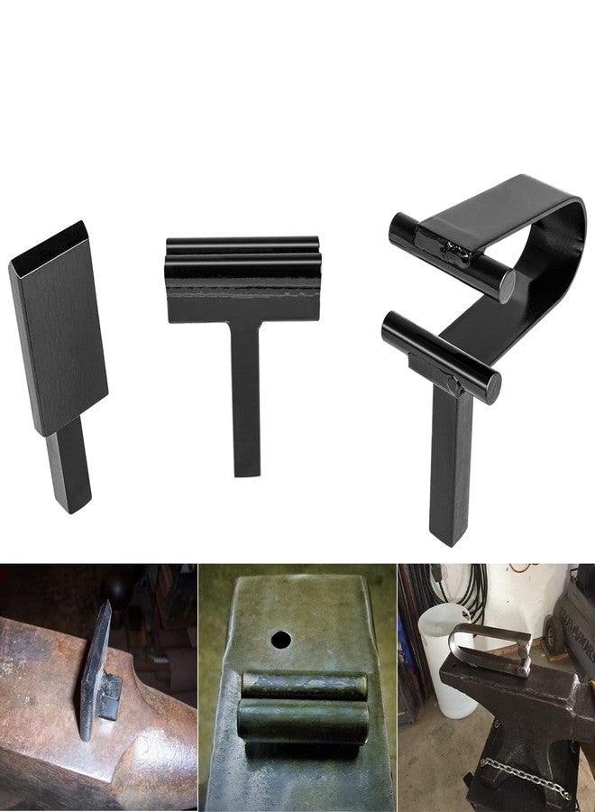 Bonbo Blacksmith Anvil Forge Hardy Tool Set 1 Inch Include Hot Cut and Creasing Stake and Spring Fuller (3 Pieces) (3/4'') - Image 1
