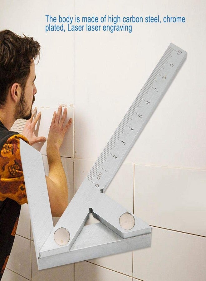 سانبيل أداة قياس الزوايا المركزية، 100*70 مم، أداة قياس مركزية دائرية لتحديد مركز الزوايا - Image 5