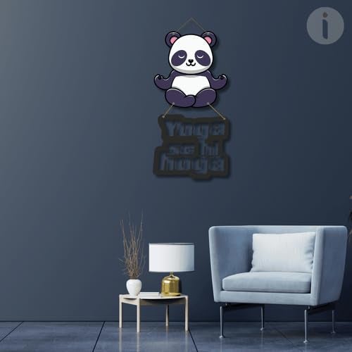 Art Monk Yoga Se Hi Hoga Wooden Wall Hanging item for Living Room Bedroom Home Decor Gifts Quotes Decor Item Wall Art For Hall Mdf Wall Decoration - Image 4