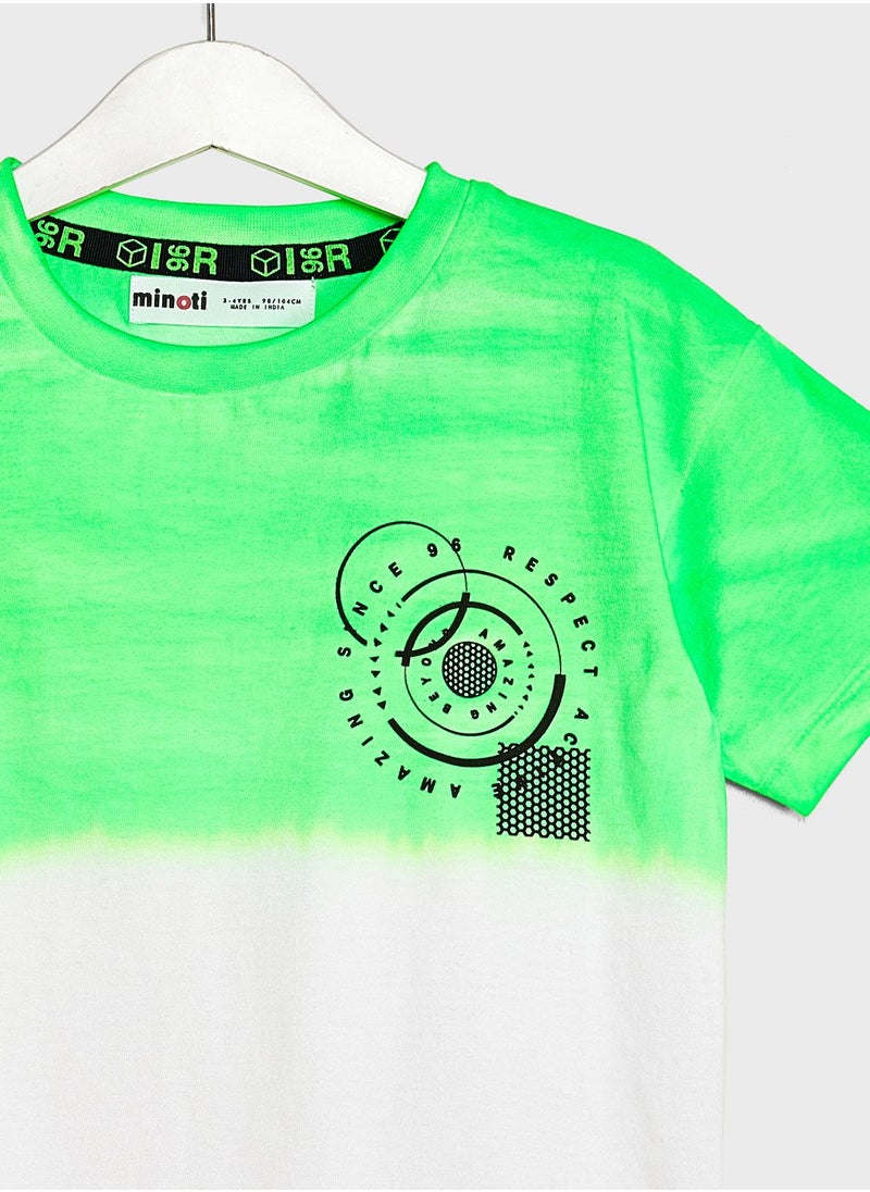 MINOTI - Kids Color Block T-Shirt - Image 1