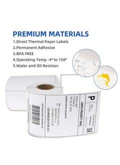 EHOME Professional Grade Direct Thermal Shipping Labels - (10x15cm),250 Labels per Roll - Compatible with Zebra GK420t Printer - One Roll in Pack  - Image 5