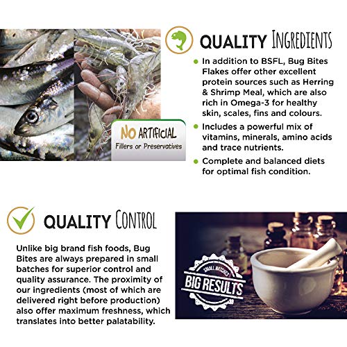 Fluval Bug Bites Color Enhancing Fish Food for Betta Fish, Flakes for Small to Medium Sized Fish, 0.63 oz., A7366, Brown - Image 2