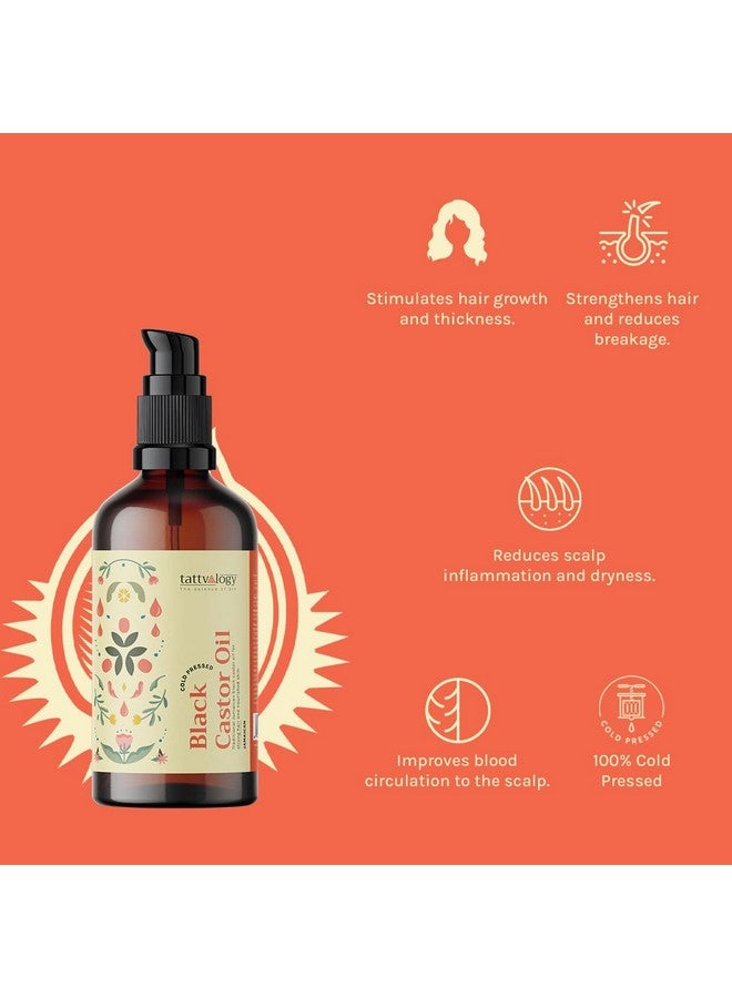 Tattvalogy Jamaican Black Castor Oil, Hair strengthening, Hair Volume increase, Hair Thickening (100ml) - Image 4