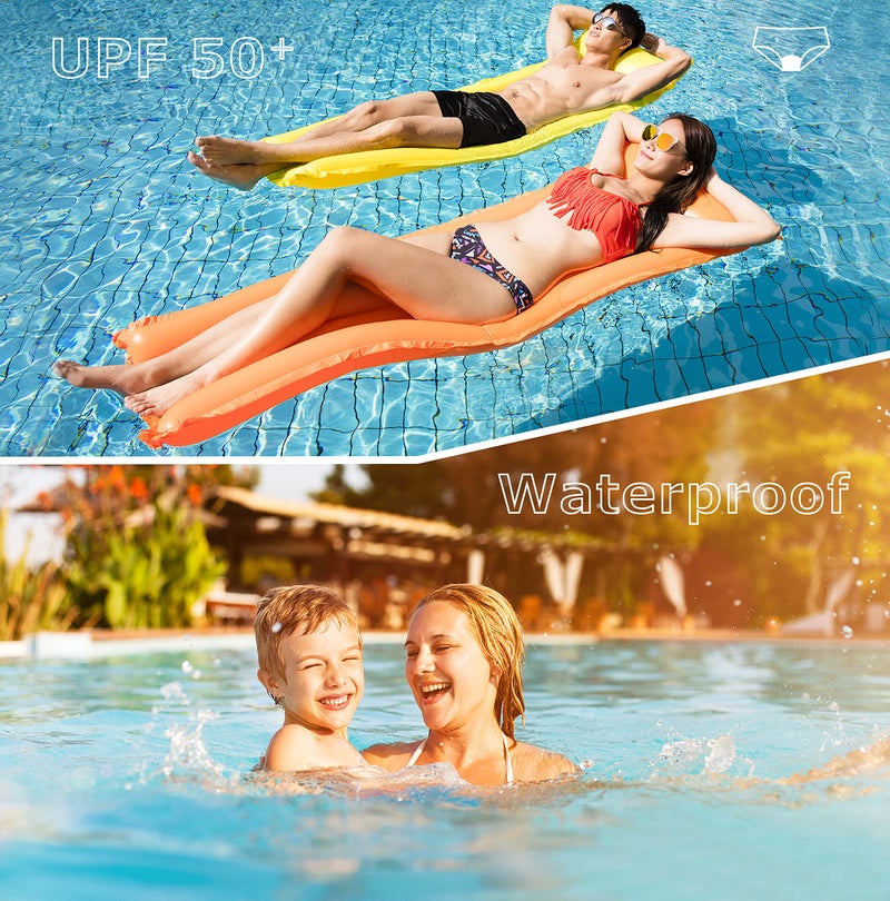 Leovqn Period Swimwear Leakproof Menstrual Bikini Waterproof Bottom UPF 50+ Swim Brief Light Flow - Teens Girls Women_Dark Black_M - Image 4