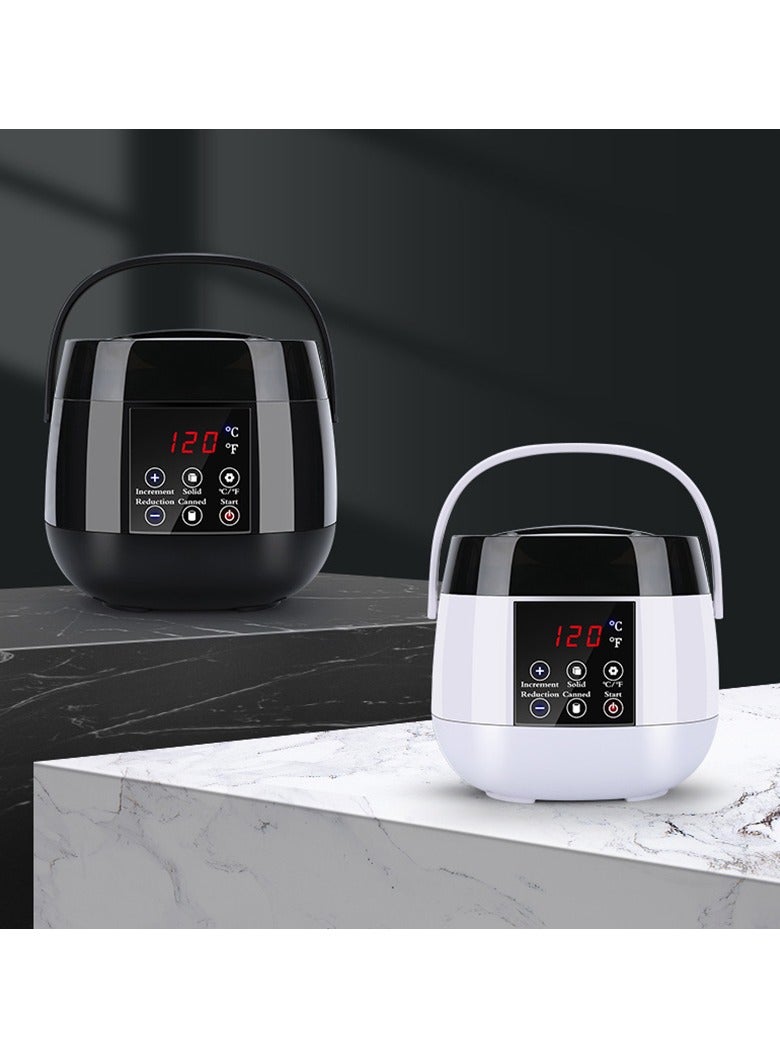 AROAQ Wax Warmer Hair Removal Kit, Painless Home Hair Removal Warmer Kit, Touch Button Smart LCD Display Wax Heater, lectric Waxing Machine With Hard Beans Kit Set, ( Black ) - Image 2